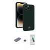 MARSİLYAN™- iPhone 13 Pro Max Kılıf Vadi Çizgi Prime - Şeffaf Pasifik Cam Ekran Koruyucu + Pembe Renkli Kamera Lens Koruma Cam