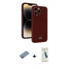 MARSİLYAN™- iPhone 13 Pro Max Kılıf Vadi Çizgi Prime - Şeffaf Pasifik Cam Ekran Koruyucu + Shine Kamera Lens Koruma Cam - PE