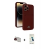 MARSİLYAN™- iPhone 13 Pro Max Kılıf Vadi Çizgi Prime - Şeffaf Pasifik Cam Ekran Koruyucu + Rainbow Kamera Lens Koruma Cam - KI