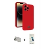 MARSİLYAN™- iPhone 13 Pro Max Kılıf Vadi Çizgi Prime - Şeffaf Pasifik Cam Ekran Koruyucu + Rainbow Kamera Lens Koruma Cam - BZ