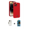 MARSİLYAN™- iPhone 13 Pro Max Kılıf Vadi Çizgi Prime - Siyah 18D Cam Ekran Koruyucu + Shine Kamera Lens - GD