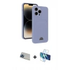 MARSİLYAN™- iPhone 13 Pro Max Kılıf Vadi Çizgi Prime - Siyah 3D Antistatik Cam Ekran Koruyucu + Rainbow Kamera Lens Koruma Cam - MI