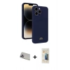 MARSİLYAN™- iPhone 13 Pro Max Kılıf Vadi Çizgi Prime - Siyah 6D Mat Seramik Hayalet Nano Ekran Koruyucu + Rainbow Kamera Lens Koruma Cam - MR