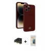 MARSİLYAN™- iPhone 13 Pro Max Kılıf Vadi Çizgi Prime - Siyah 6D Mat Seramik Hayalet Nano Ekran Koruyucu + Raze Metal Kamera Lens - GD