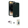 MARSİLYAN™- iPhone 13 Pro Max Kılıf Vadi Çizgi Prime - Siyah 6D Mat Seramik Hayalet Nano Ekran Koruyucu + Pers Alüminyum Kamera Lens - GI