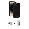 MARSİLYAN™- iPhone 13 Pro Max Kılıf Vadi Çizgi Prime - Siyah 6D Mat Seramik Hayalet Nano Ekran Koruyucu + Rainbow Kamera Lens Koruma Cam - REGD