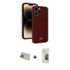 MARSİLYAN™- iPhone 13 Pro Max Kılıf Vadi Çizgi Prime - Siyah 6D Mat Seramik Hayalet Nano Ekran Koruyucu + Rainbow Kamera Lens Koruma Cam - REGD