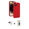 MARSİLYAN™- iPhone 13 Pro Max Kılıf Vadi Çizgi Prime - Siyah 6D Mat Seramik Hayalet Nano Ekran Koruyucu + Pers Alüminyum Kamera Lens - GI