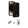 MARSİLYAN™- iPhone 13 Pro Max Kılıf Vadi Çizgi Prime - Siyah 6D Mat Seramik Hayalet Nano Ekran Koruyucu + Shine Kamera Lens Koruma Cam - PE