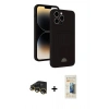 MARSİLYAN™- iPhone 13 Pro Max Kılıf Vadi Çizgi Prime - Siyah 6D Mat Seramik Hayalet Nano Ekran Koruyucu + Raze Metal Kamera Lens - GD