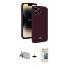 MARSİLYAN™- iPhone 13 Pro Max Kılıf Vadi Çizgi Prime - Siyah 6D Mat Seramik Hayalet Nano Ekran Koruyucu + Rainbow Kamera Lens Koruma Cam - REGD