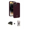 MARSİLYAN™- iPhone 13 Pro Max Kılıf Vadi Çizgi Prime - Siyah Bilvis 3D Cam Ekran Koruyucu + Raze Metal Kamera Lens - GD