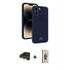 MARSİLYAN™- iPhone 13 Pro Max Kılıf Vadi Çizgi Prime - Siyah Bilvis 3D Cam Ekran Koruyucu + Raze Metal Kamera Lens - GD