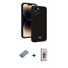 MARSİLYAN™- iPhone 13 Pro Max Kılıf Vadi Çizgi Prime - Siyah Bilvis 3D Cam Ekran Koruyucu + Shine Kamera Lens Koruma Cam - GI