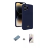 MARSİLYAN™- iPhone 13 Pro Max Kılıf Vadi Çizgi Prime - Siyah Bilvis 3D Mat Cam Ekran Koruyucu + Shine Kamera Lens Koruma Cam - GI