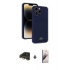 MARSİLYAN™- iPhone 13 Pro Max Kılıf Vadi Çizgi Prime - Siyah Bilvis 3D Mat Cam Ekran Koruyucu + Raze Metal Kamera Lens - GD