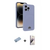 MARSİLYAN™- iPhone 13 Pro Max Kılıf Vadi Çizgi Prime - Siyah Bilvis 3D Mat Cam Ekran Koruyucu + Shine Kamera Lens Koruma Cam - MI