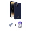 MARSİLYAN™- iPhone 13 Pro Max Kılıf Vadi Çizgi Prime - Siyah Bilvis 5in1 3D Magic Cam Ekran Koruyucu + Koyu Yeşil Metal Kamera Lens Koruma Cam