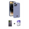 MARSİLYAN™- iPhone 13 Pro Max Kılıf Vadi Çizgi Prime - Siyah Bilvis 5in1 3D Magic Cam Ekran Koruyucu + Neon Fosforlu Kamera Lens - YL