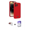 MARSİLYAN™- iPhone 13 Pro Max Kılıf Vadi Çizgi Prime - Siyah Bilvis 5in1 3D Magic Cam Ekran Koruyucu + Pers Alüminyum Kamera Lens - KI