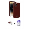 MARSİLYAN™- iPhone 13 Pro Max Kılıf Vadi Çizgi Prime - Siyah Bilvis 5in1 3D Magic Cam Ekran Koruyucu + Pers Alüminyum Kamera Lens - KI