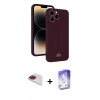 MARSİLYAN™- iPhone 13 Pro Max Kılıf Vadi Çizgi Prime - Siyah Bilvis 5in1 3D Magic Cam Ekran Koruyucu + Pers Alüminyum Kamera Lens - KI