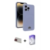 MARSİLYAN™- iPhone 13 Pro Max Kılıf Vadi Çizgi Prime - Siyah Bilvis 5in1 3D Magic Cam Ekran Koruyucu + Rainbow Kamera Lens Koruma Cam - KI