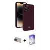 MARSİLYAN™- iPhone 13 Pro Max Kılıf Vadi Çizgi Prime - Siyah Bilvis 5in1 3D Magic Cam Ekran Koruyucu + Rainbow Kamera Lens Koruma Cam - KI