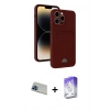 MARSİLYAN™- iPhone 13 Pro Max Kılıf Vadi Çizgi Prime - Siyah Bilvis 5in1 3D Magic Cam Ekran Koruyucu + Rainbow Kamera Lens Koruma Cam - MI