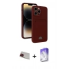 MARSİLYAN™- iPhone 13 Pro Max Kılıf Vadi Çizgi Prime - Siyah Bilvis 5in1 3D Magic Cam Ekran Koruyucu + Rainbow Kamera Lens Koruma Cam - KI