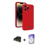 MARSİLYAN™- iPhone 13 Pro Max Kılıf Vadi Çizgi Prime - Siyah Bilvis 5in1 3D Magic Cam Ekran Koruyucu + Raze Metal Kamera Lens - GD