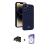MARSİLYAN™- iPhone 13 Pro Max Kılıf Vadi Çizgi Prime - Siyah Bilvis 5in1 3D Magic Cam Ekran Koruyucu + Raze Metal Kamera Lens - GD