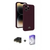 MARSİLYAN™- iPhone 13 Pro Max Kılıf Vadi Çizgi Prime - Siyah Bilvis 5in1 3D Magic Cam Ekran Koruyucu + Raze Metal Kamera Lens - GD