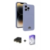 MARSİLYAN™- iPhone 13 Pro Max Kılıf Vadi Çizgi Prime - Siyah Bilvis 5in1 3D Magic Cam Ekran Koruyucu + Raze Metal Kamera Lens - GD