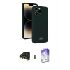 MARSİLYAN™- iPhone 13 Pro Max Kılıf Vadi Çizgi Prime - Siyah Bilvis 5in1 3D Magic Cam Ekran Koruyucu + Raze Metal Kamera Lens - GD