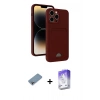 MARSİLYAN™- iPhone 13 Pro Max Kılıf Vadi Çizgi Prime - Siyah Bilvis 5in1 3D Magic Cam Ekran Koruyucu + Shine Kamera Lens Koruma Cam - GI