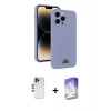 MARSİLYAN™- iPhone 13 Pro Max Kılıf Vadi Çizgi Prime - Siyah Bilvis 5in1 3D Magic Cam Ekran Koruyucu + Shine Kamera Lens - GD