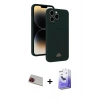 MARSİLYAN™- iPhone 13 Pro Max Kılıf Vadi Çizgi Prime - Siyah Bilvis 5in1 5D Magic Hayalet Cam Ekran Koruyucu + Rainbow Kamera Lens Koruma Cam - KI
