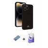 MARSİLYAN™- iPhone 13 Pro Max Kılıf Vadi Çizgi Prime - Siyah Bilvis 5in1 5D Magic Hayalet Cam Ekran Koruyucu + Shine Kamera Lens Koruma Cam - GI
