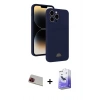 MARSİLYAN™- iPhone 13 Pro Max Kılıf Vadi Çizgi Prime - Siyah Bilvis 5in1 5D Magic Hayalet Cam Ekran Koruyucu + Rainbow Kamera Lens Koruma Cam - KI