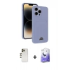 MARSİLYAN™- iPhone 13 Pro Max Kılıf Vadi Çizgi Prime - Siyah Bilvis 5in1 5D Magic Hayalet Cam Ekran Koruyucu + Shine Kamera Lens - GD