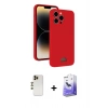 MARSİLYAN™- iPhone 13 Pro Max Kılıf Vadi Çizgi Prime - Siyah Bilvis 5in1 5D Magic Hayalet Cam Ekran Koruyucu + Shine Kamera Lens - GD