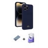 MARSİLYAN™- iPhone 13 Pro Max Kılıf Vadi Çizgi Prime - Siyah Bilvis 5in1 5D Magic Hayalet Cam Ekran Koruyucu + Shine Kamera Lens Koruma Cam - GI