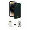 MARSİLYAN™- iPhone 13 Pro Max Kılıf Vadi Çizgi Prime - Siyah Bilvis Hayalet Cam Ekran Koruyucu + Shine Kamera Lens - GD