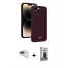 MARSİLYAN™- iPhone 13 Pro Max Kılıf Vadi Çizgi Prime - Siyah Bilvis Hayalet Cam Ekran Koruyucu + Pers Alüminyum Kamera Lens - GI