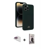 MARSİLYAN™- iPhone 13 Pro Max Kılıf Vadi Çizgi Prime - Siyah Bilvis Hayalet Cam Ekran Koruyucu + Pers Alüminyum Kamera Lens - GI
