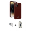 MARSİLYAN™- iPhone 13 Pro Max Kılıf Vadi Çizgi Prime - Siyah Bilvis Hayalet Cam Ekran Koruyucu + Pers Alüminyum Kamera Lens - SABE