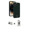 MARSİLYAN™- iPhone 13 Pro Max Kılıf Vadi Çizgi Prime - Siyah Bilvis Hayalet Cam Ekran Koruyucu + Rainbow Kamera Lens Koruma Cam - MI
