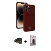 MARSİLYAN™- iPhone 13 Pro Max Kılıf Vadi Çizgi Prime - Siyah Bilvis Hayalet Cam Ekran Koruyucu + Raze Metal Kamera Lens - GD