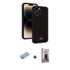 MARSİLYAN™- iPhone 13 Pro Max Kılıf Vadi Çizgi Prime - Siyah Bilvis Hayalet Cam Ekran Koruyucu + Shine Kamera Lens Koruma Cam - MI